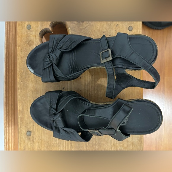 Browns Shoes Espadrilles Mary Jane Wedges - Picture 7 of 7